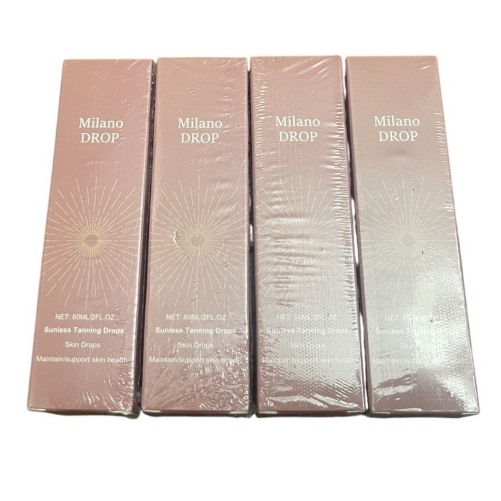NEW Milano Drop skin Tanning Drops Lot Of 4.  50ml Mint Flavor